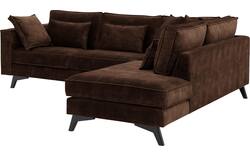 Goossens hoekbank chambre bruin stof - 8235626-goossens-chambre-bank-stof-bruin-01