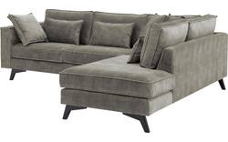 Goossens hoekbank chambre grijs stof - 8235627-goossens-chambre-bank-stof-grijs-01