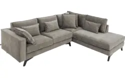 Goossens hoekbank chambre grijs stof - 8235627-goossens-chambre-bank-stof-grijs-01