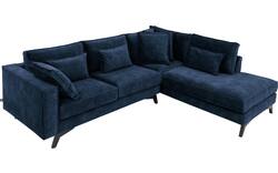 Goossens hoekbank chambre blauw stof - 8235628-goossens-chambre-bank-stof-blauw-01