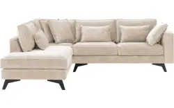 Goossens hoekbank chambre beige stof - 8235631-goossens-chambre-bank-stof-bruin-01