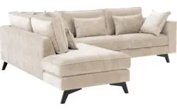Goossens hoekbank chambre beige stof - 8235631-goossens-chambre-bank-stof-bruin-01