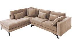 Goossens hoekbank chambre bruin stof - 8235632-goossens-chambre-bank-stof-bruin-01