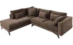 Goossens hoekbank chambre bruin stof - 8235633-goossens-chambre-bank-stof-bruin-01