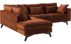 Goossens hoekbank chambre bruin stof - 8235635-goossens-chambre-bank-stof-bruin-01