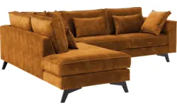 Goossens hoekbank chambre geel stof - 8235636-goossens-chambre-bank-stof-geel-01