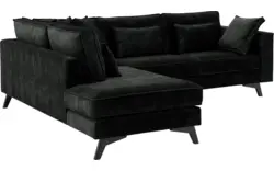 Goossens hoekbank chambre zwart stof - 8235639-goossens-chambre-bank-stof-zwart-01