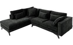 Goossens hoekbank chambre zwart stof - 8235639-goossens-chambre-bank-stof-zwart-01