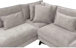 Goossens hoekbank chambre grijs stof - 8235641-goossens-chambre-bank-stof-grijs-01
