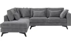 Goossens hoekbank chambre grijs stof - 8235642-goossens-chambre-bank-stof-grijs-01