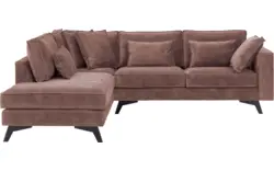 Goossens hoekbank chambre roze stof - 8235643-goossens-chambre-bank-stof-roze-01