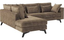 Goossens hoekbank chambre bruin stof - 8235644-goossens-chambre-bank-stof-bruin-01