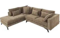 Goossens hoekbank chambre bruin stof - 8235644-goossens-chambre-bank-stof-bruin-01