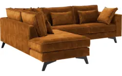 Goossens hoekbank chambre bruin stof - 8235645-goossens-chambre-bank-stof-bruin-01