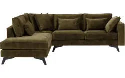 Goossens hoekbank chambre groen stof - 8235649-goossens-chambre-bank-stof-groen-01