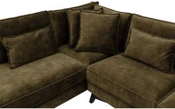 Goossens hoekbank chambre groen stof - 8235649-goossens-chambre-bank-stof-groen-01