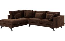 Goossens hoekbank chambre bruin stof - 8235651-goossens-chambre-bank-stof-bruin-01