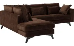 Goossens hoekbank chambre bruin stof - 8235651-goossens-chambre-bank-stof-bruin-01