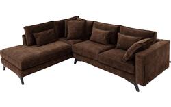 Goossens hoekbank chambre bruin stof - 8235651-goossens-chambre-bank-stof-bruin-01
