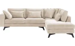 Goossens hoekbank chambre beige stof - 8235656-goossens-chambre-bank-stof-bruin-01