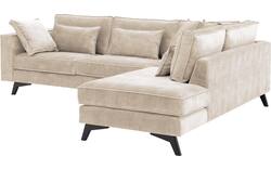 Goossens hoekbank chambre beige stof - 8235656-goossens-chambre-bank-stof-bruin-01