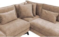 Goossens hoekbank chambre bruin stof - 8235657-goossens-chambre-bank-stof-bruin-01