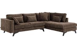 Goossens hoekbank chambre bruin stof - 8235658-goossens-chambre-bank-stof-bruin-01