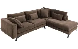 Goossens hoekbank chambre bruin stof - 8235658-goossens-chambre-bank-stof-bruin-01