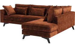 Goossens hoekbank chambre bruin stof - 8235660-goossens-chambre-bank-stof-bruin-01