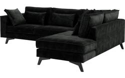 Goossens hoekbank chambre zwart stof - 8235664-goossens-chambre-bank-stof-zwart-01