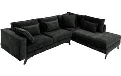 Goossens hoekbank chambre zwart stof - 8235664-goossens-chambre-bank-stof-zwart-01