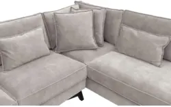 Goossens hoekbank chambre grijs stof - 8235666-goossens-chambre-bank-stof-grijs-01