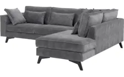 Goossens hoekbank chambre grijs stof - 8235667-goossens-chambre-bank-stof-grijs-01