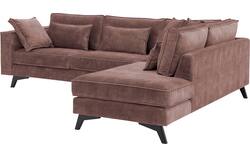 Goossens hoekbank chambre roze stof - 8235668-goossens-chambre-bank-stof-roze-01