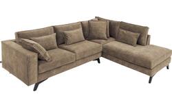 Goossens hoekbank chambre bruin stof - 8235669-goossens-chambre-bank-stof-bruin-01