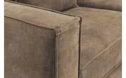 Goossens hoekbank chambre bruin stof - 8235669-goossens-chambre-bank-stof-bruin-01