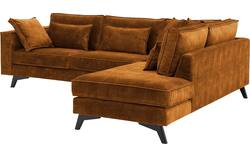 Goossens hoekbank chambre bruin stof - 8235670-goossens-chambre-bank-stof-bruin-01