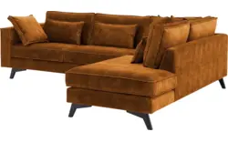 Goossens hoekbank chambre bruin stof - 8235670-goossens-chambre-bank-stof-bruin-01
