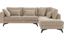 Goossens hoekbank chambre beige stof - 8235671-goossens-chambre-bank-stof-bruin-01