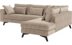 Goossens hoekbank chambre beige stof - 8235671-goossens-chambre-bank-stof-bruin-01