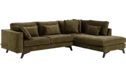 Goossens hoekbank chambre groen stof - 8235674-goossens-chambre-bank-stof-groen-01