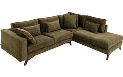 Goossens hoekbank chambre groen stof - 8235674-goossens-chambre-bank-stof-groen-01