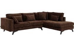 Goossens hoekbank chambre bruin stof - 8235676-goossens-chambre-bank-stof-bruin-01