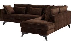 Goossens hoekbank chambre bruin stof - 8235676-goossens-chambre-bank-stof-bruin-01