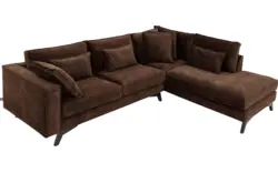 Goossens hoekbank chambre bruin stof - 8235676-goossens-chambre-bank-stof-bruin-01
