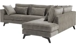Goossens hoekbank chambre grijs stof - 8235677-goossens-chambre-bank-stof-grijs-01
