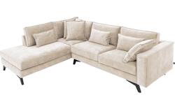 Goossens hoekbank chambre beige stof - 8235681-goossens-chambre-bank-stof-bruin-01