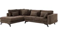 Goossens hoekbank chambre bruin stof - 8235683-goossens-chambre-bank-stof-bruin-01