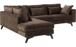 Goossens hoekbank chambre bruin stof - 8235683-goossens-chambre-bank-stof-bruin-01