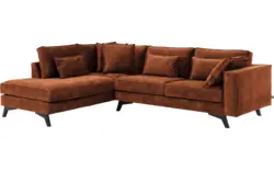 Goossens hoekbank chambre bruin stof - 8235685-goossens-chambre-bank-stof-bruin-01